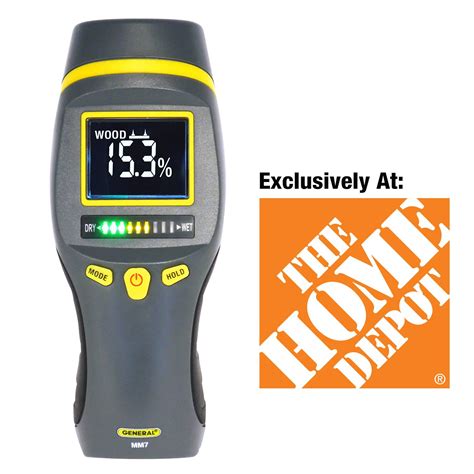 custom home depot general tools pinless moisture meter|mm7 pin type moisture meter.